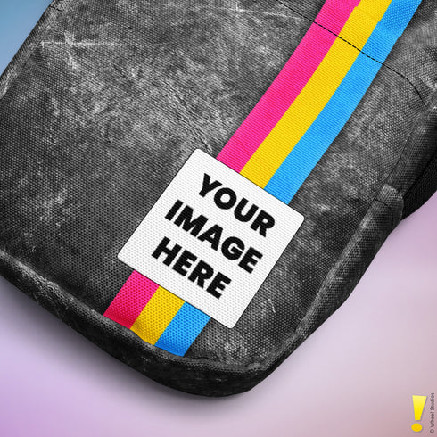 Pansexual Pride Grunge Stripe Crossbody Bag